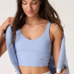 Aerie Light Blue Cropped Tank NWT